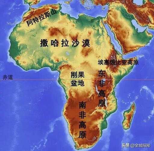 非洲高原分布图_东非高原与南非高原区别
