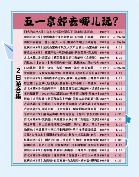 北京周边二日游去哪好_周末自驾最佳路线