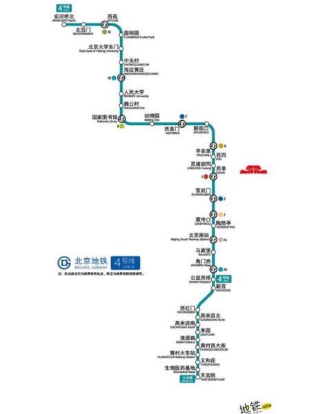 北京4号线地铁首末班车时间_北京4号线地铁换乘攻略