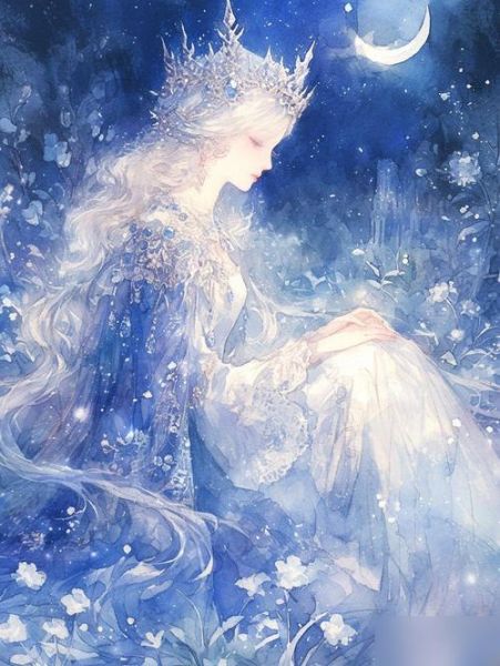 冰雪世界动漫图片_怎么画才梦幻