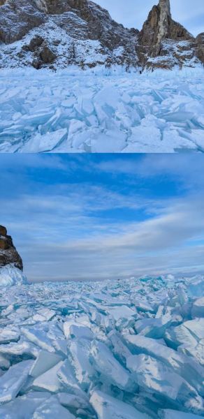 俄罗斯冰雪图片哪里拍_贝加尔湖蓝冰怎么拍