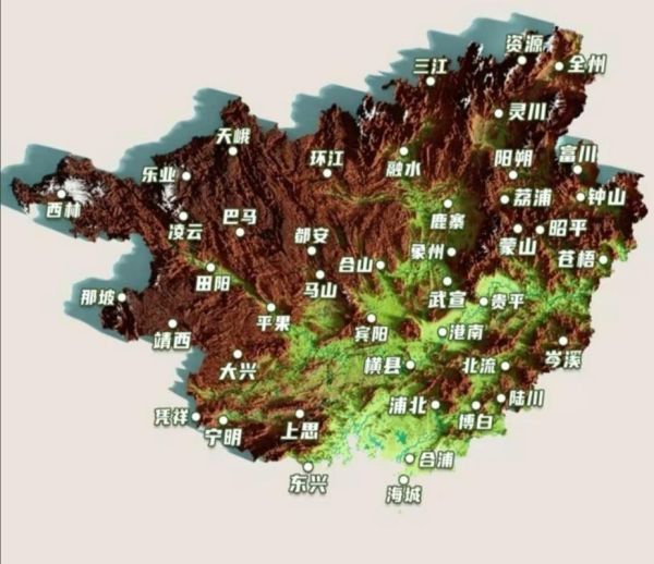 云贵高原地图_云贵高原海拔多少米