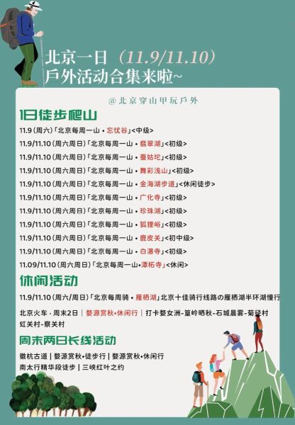 北京户外运动微信群怎么找_北京徒步群推荐