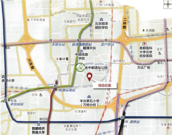 北京丰台区地图_丰台区有哪些热门商圈