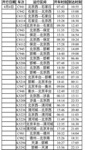 郑州到北京高铁时刻表查询_郑州至北京火车票价多少钱
