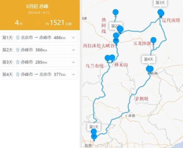 赤峰到北京多少公里_自驾路线怎么走