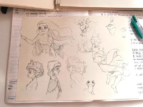 冰雪奇缘手稿在哪看_如何收藏迪士尼原画