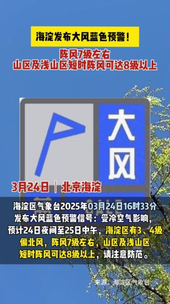 北京大风蓝色预警_今天需要上班吗