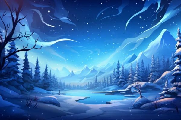 梦幻冰雪图怎么画_梦幻冰雪图素材哪里找