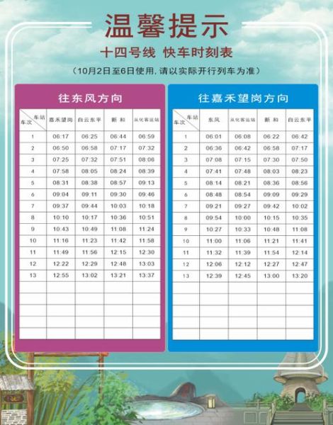 北京地铁14号线末班车时间_14号线末班车几点停运