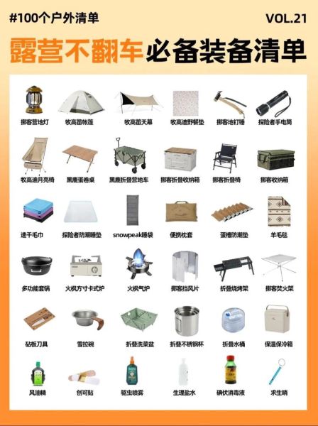 户外露营必需品清单_新手露营需要带什么