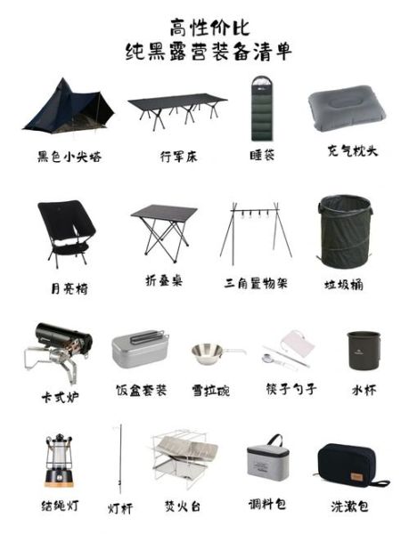 户外基本装备清单_新手第一次露营需要准备什么